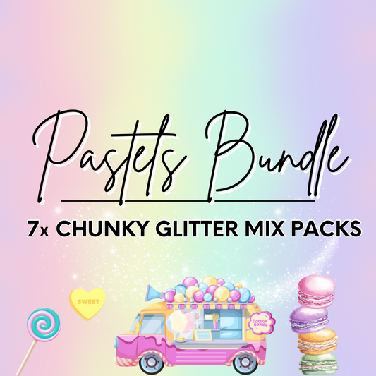 The Pastels Chunky Glitter Bundle - 7x 2oz/56g Packs