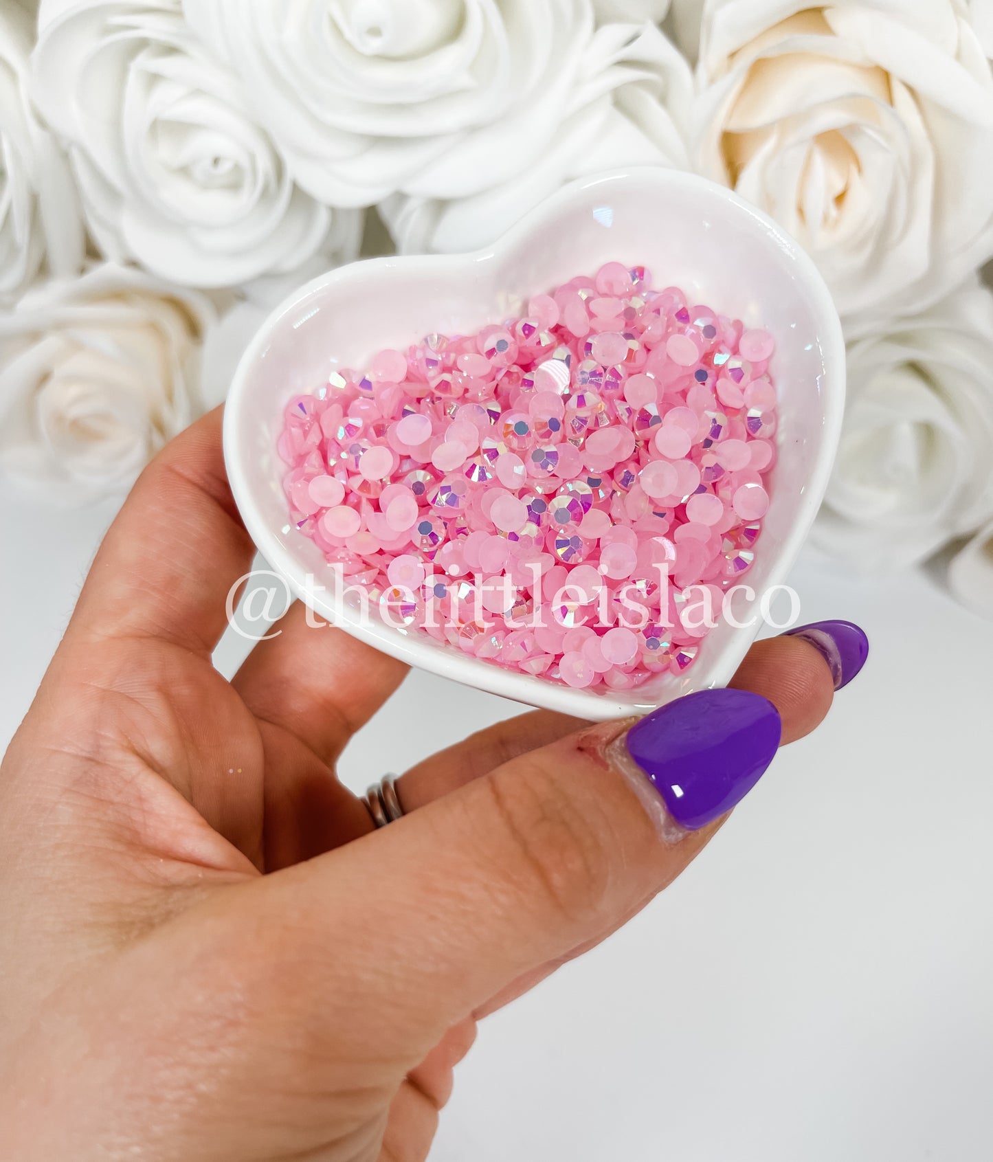 Light Pink AB Jelly Rhinestones, 5mm Rhinestones, 2oz/56g