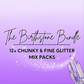 ‘Birthstone’ Chunky & Fine Glitter Bundle - 12x 2oz/56g Packs