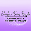 ‘Charly’s Chaos’ Glitter, Pearls & Rhinestones Bundle - 6x 2oz/56g Packs, 1x 28g Pack