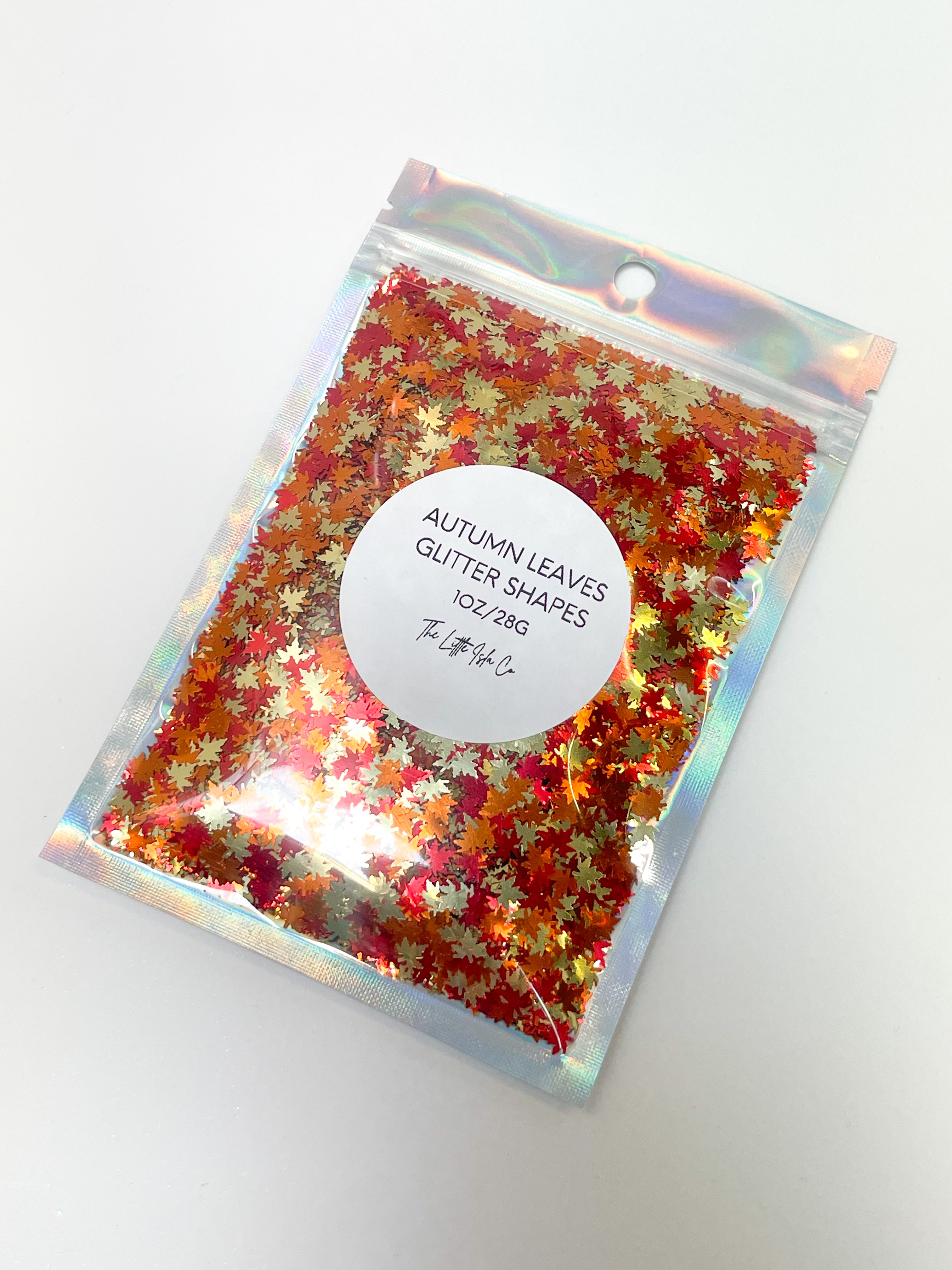 Autumn Leaves Glitter Shapes - 1oz/28g Pack