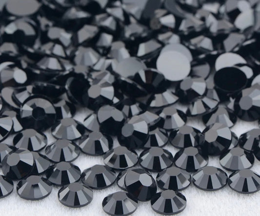 3mm Onyx Black Jelly Rhinestones, 3mm Rhinestones for filling tumblers, 3.5oz/100g