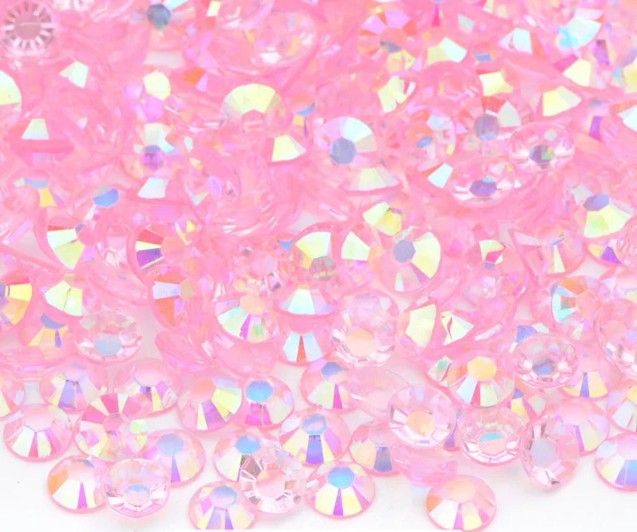 3mm Light Pink Transparent AB Rhinestones, 3mm Rhinestones for filling tumblers, 100g