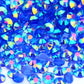 3mm Sapphire Blue Transparent AB Rhinestones, 3mm Rhinestones for filling tumblers, 100g