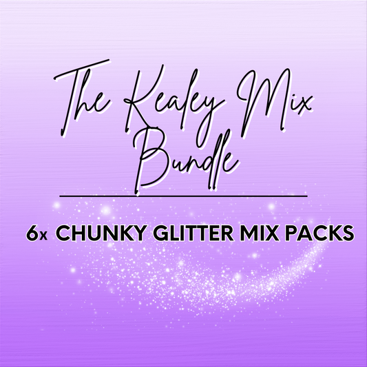 The 'Kealey' Mix Chunky Glitter Bundle - 6x 2oz/56g Packs