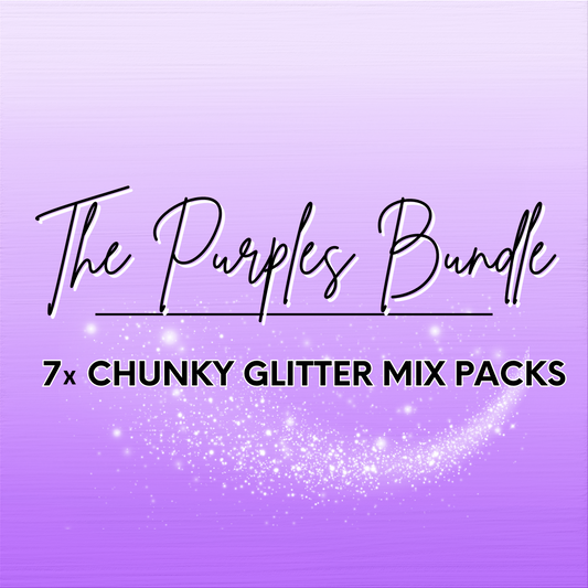 The Purples Chunky Glitter Bundle - 7x 2oz/56g Packs