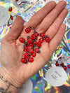 Ladybird Cabochons - Packs of 20