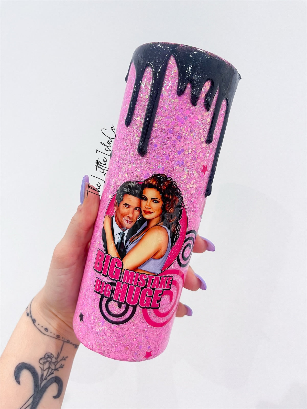 Pretty Woman Chunky Glitter Stainless Steel Tumbler