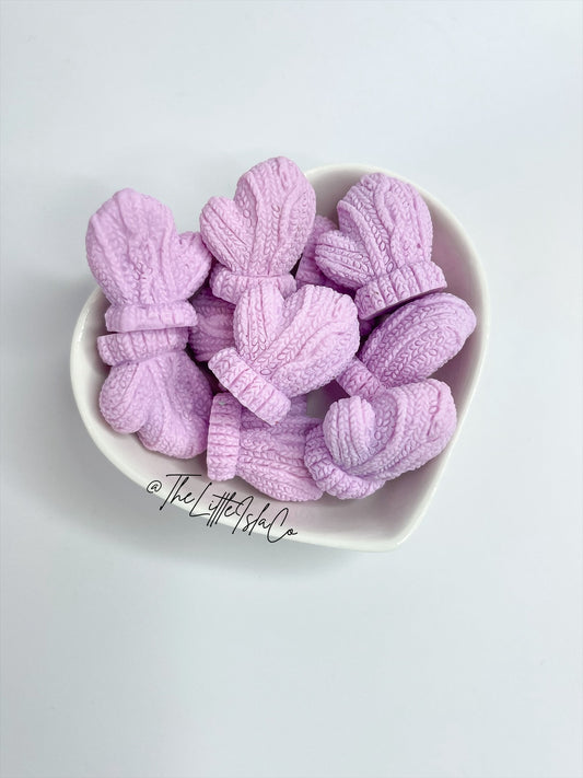 Lilac Mittens Cabochons - Packs of 10