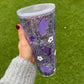 Lilac Butterflies Snowglobe Tumbler