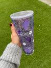 Lilac Butterflies Snowglobe Tumbler