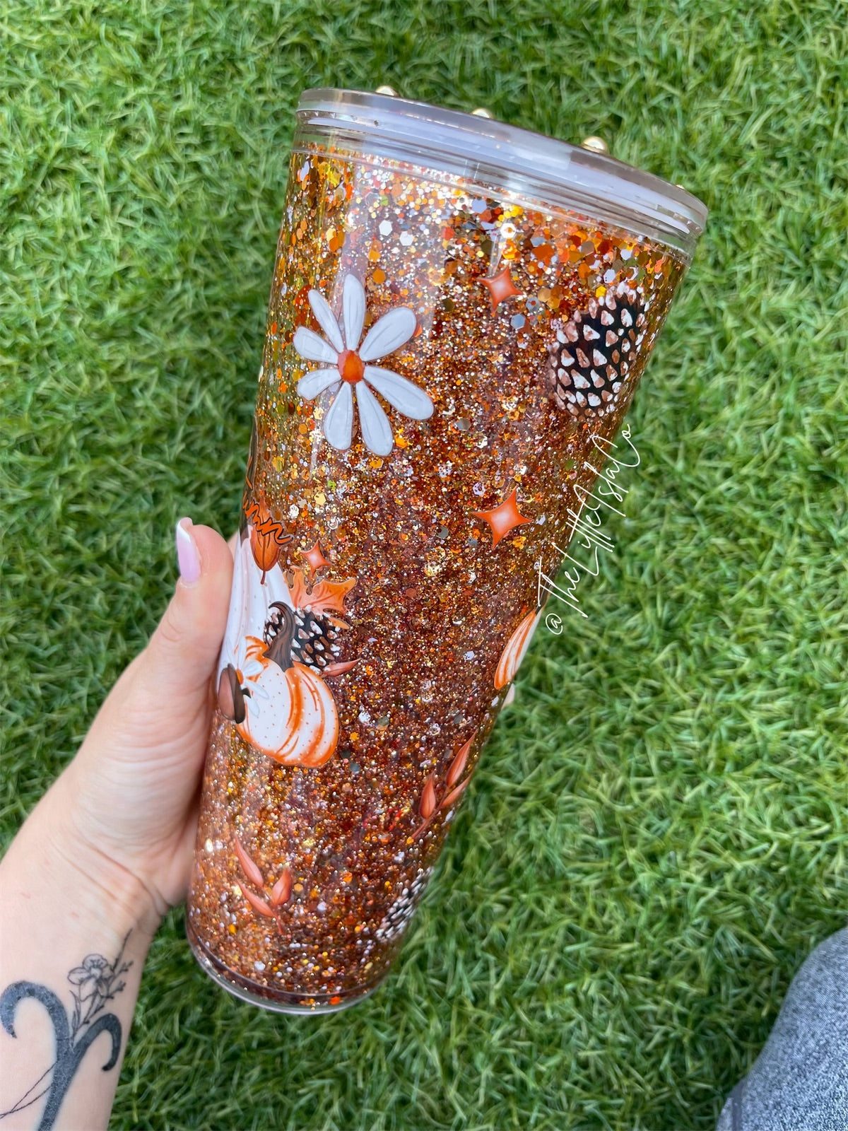 Hello Autumn Snowglobe Tumbler