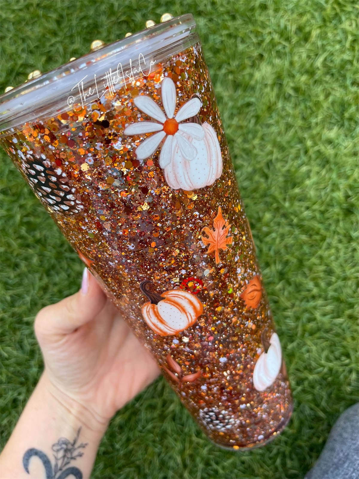 Hello Autumn Snowglobe Tumbler