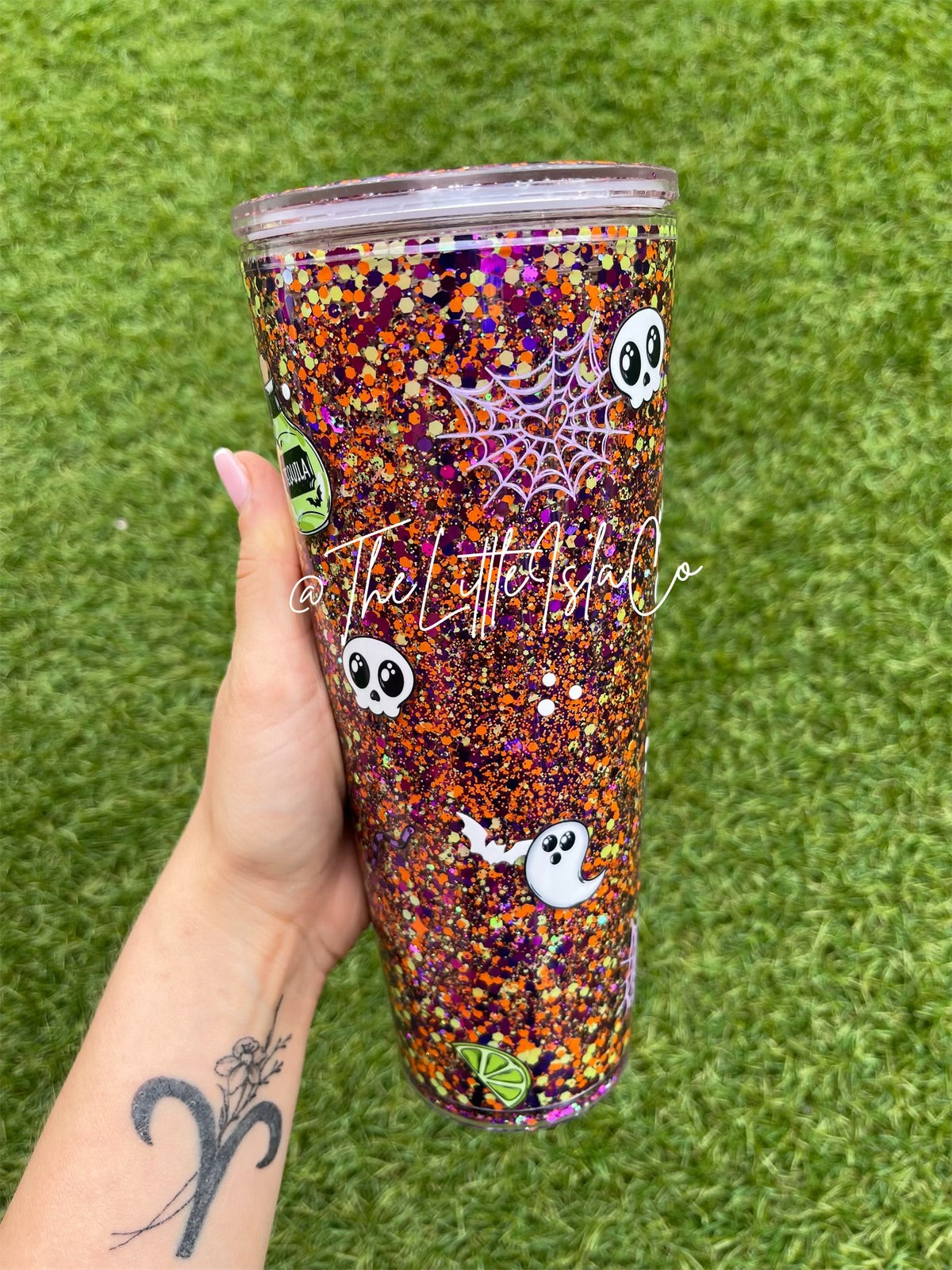 Spooky Rita Suspended Snowglobe Tumbler