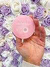 Light Pink Acrylic Replacement Lid for Glass Can