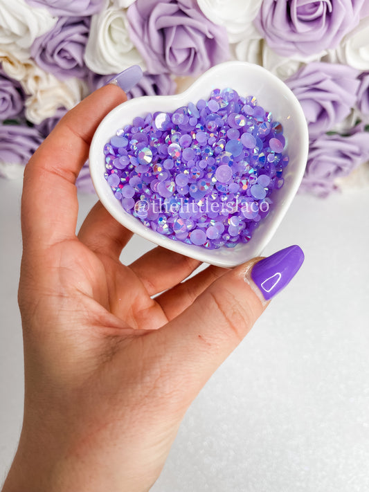 Lilac AB Jelly Rhinestone Scatter Mix, 2oz/56g