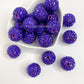 Rhinestone Beads - Deep Purple (Packs of 10)