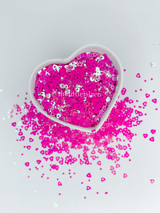 Chunky Glitter Mix - ‘Hollow Hearts’ - 2oz/56g Pack