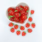 Sparkly Strawberry Cabachons - Packs of 10