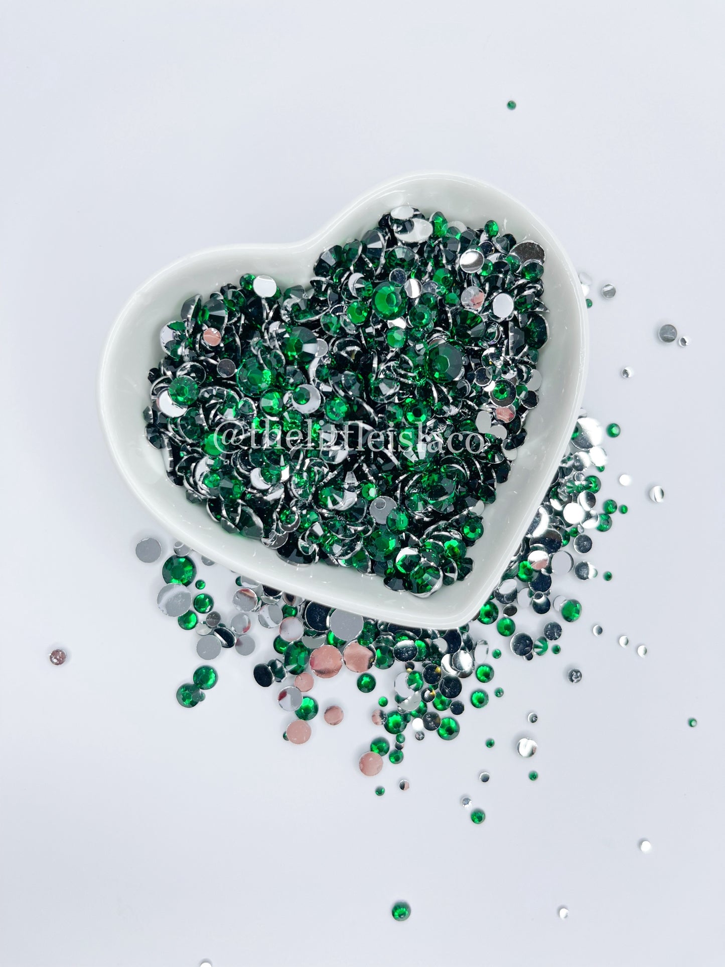 Bottle Green Rhinestone Scatter Mix, 2oz/56g