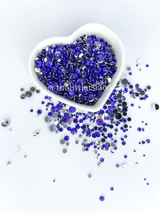 Violet Rhinestone Scatter Mix, 2oz/56g