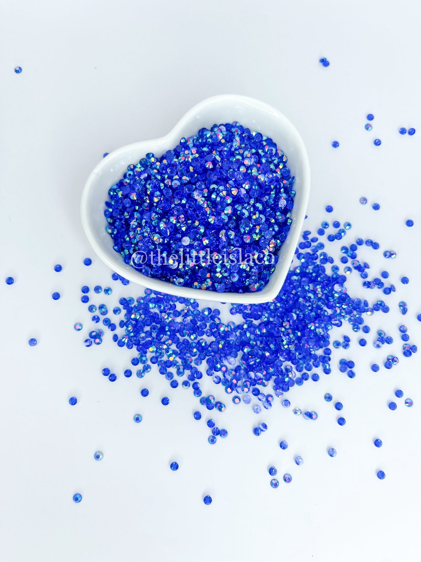 3mm Sapphire Blue Transparent AB Rhinestones, 3mm Rhinestones for filling tumblers, 100g