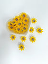 Sunflower Cabochons - 18mm Flatback Cabochons - Packs of 10