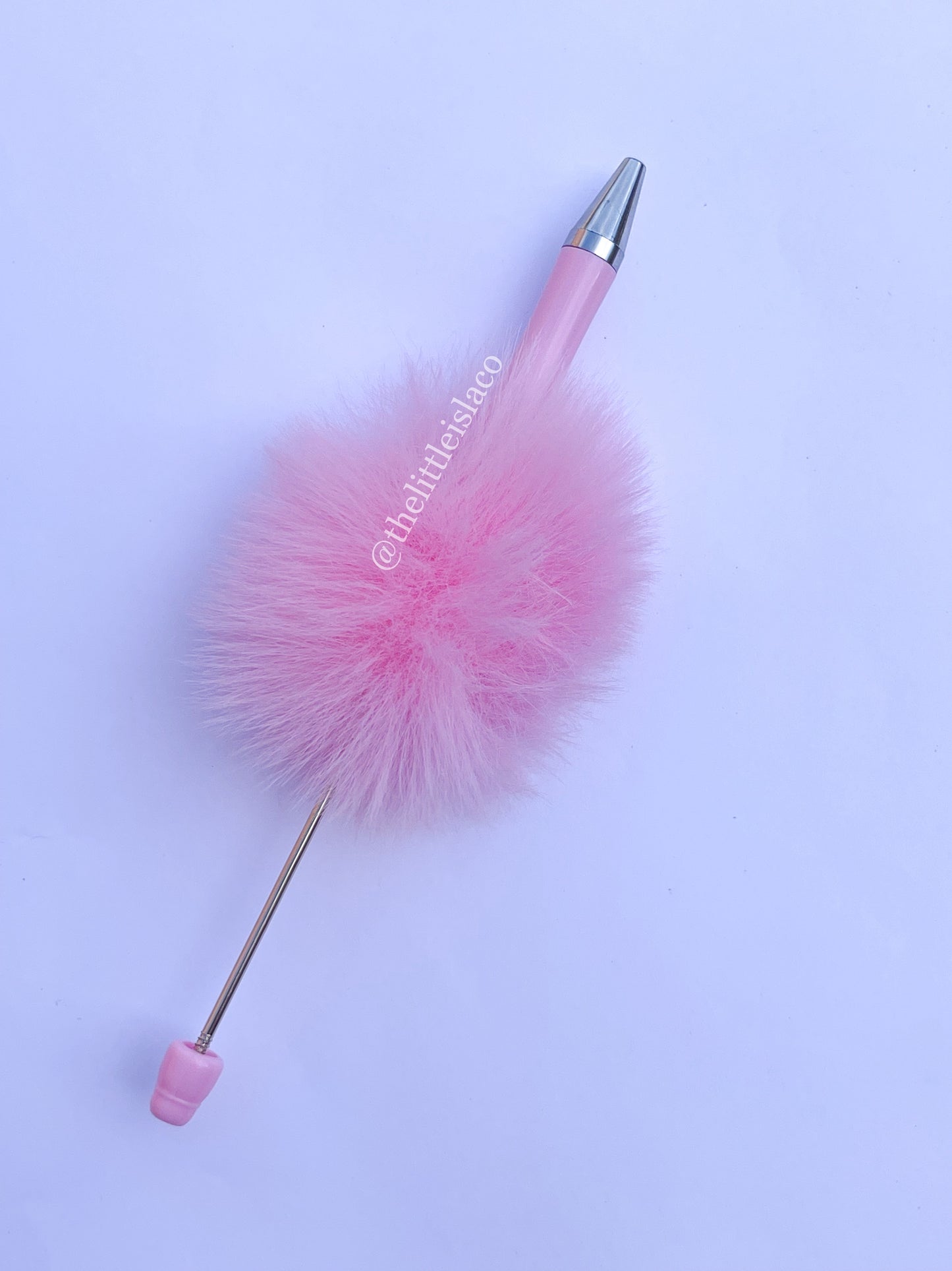 Blank Beadable Pom Pom Pen (Choose your colour)