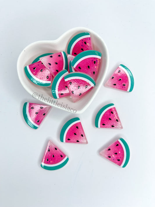 Watermelon Slice Cabachons - Packs of 10