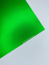 Highlighter Green - Satin Chrome - 12x12” Sheet