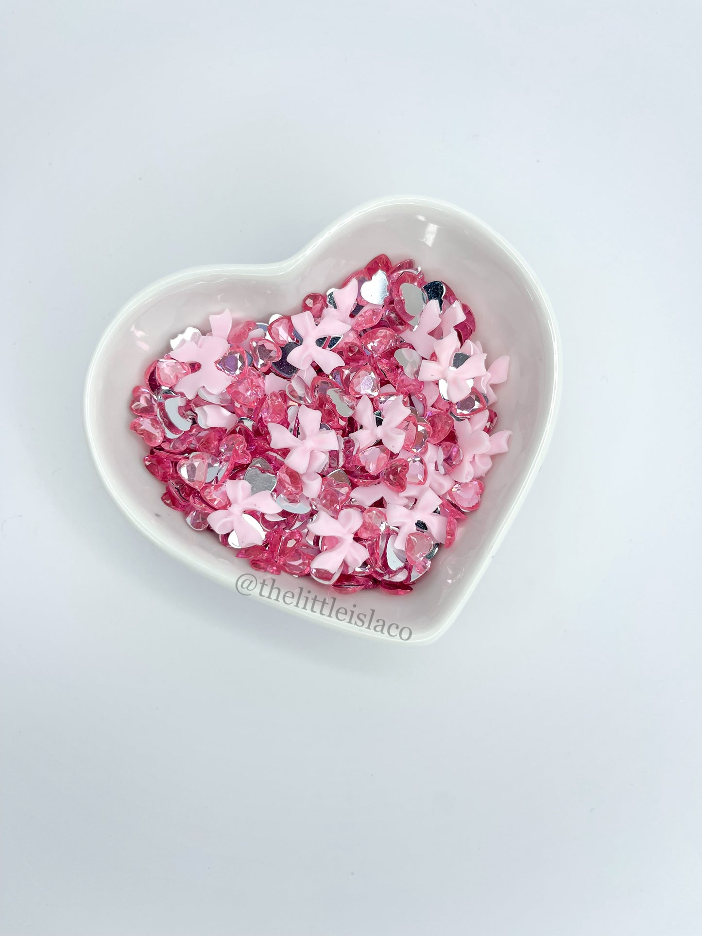 Hearts & Bows Rhinestone/Cabachon Mix - 1oz/28g