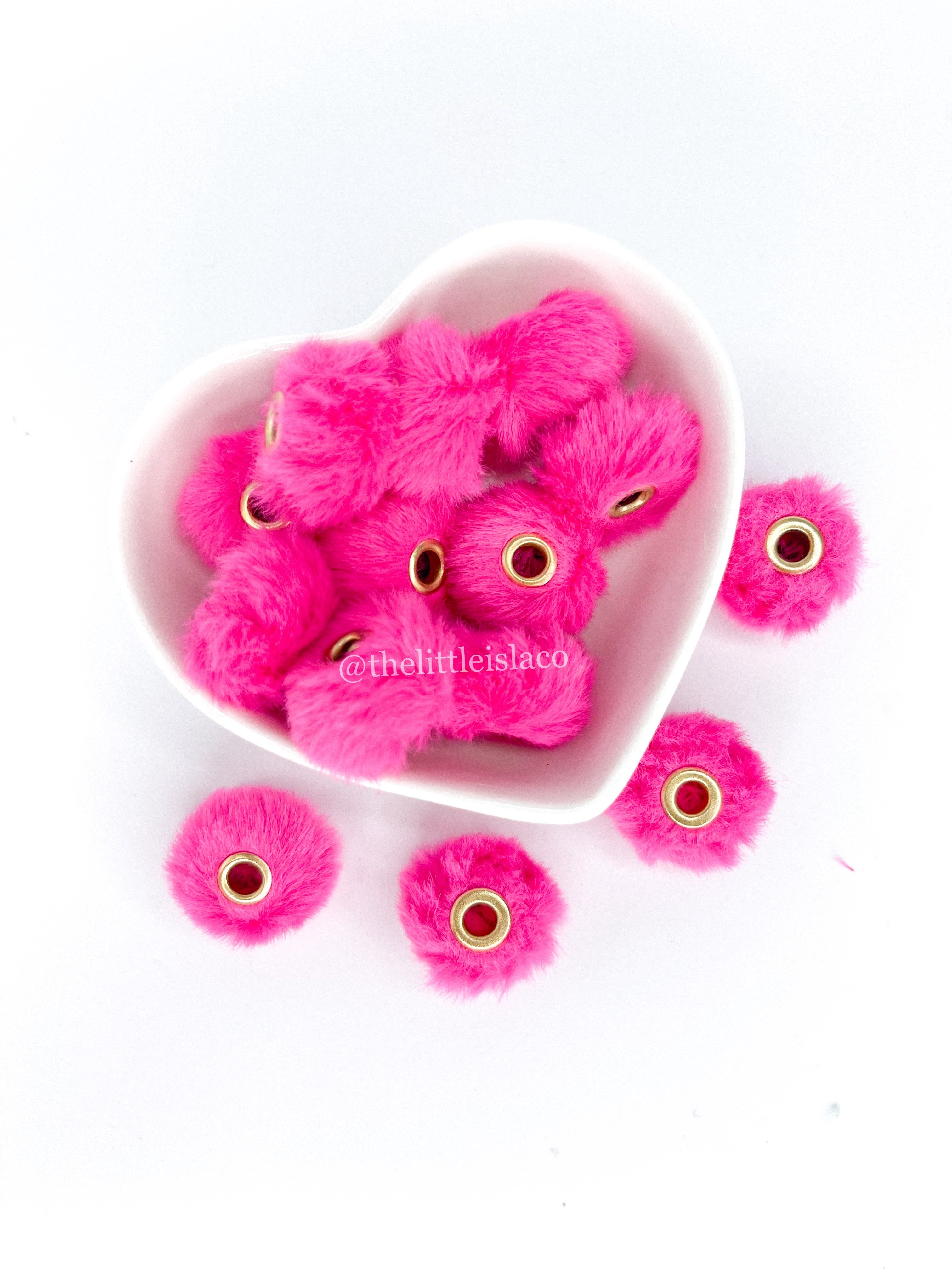 Pom Pom Beads - 10pcs (Choose your colour)