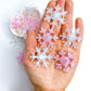 Snowflake Cabochons - Packs of 10