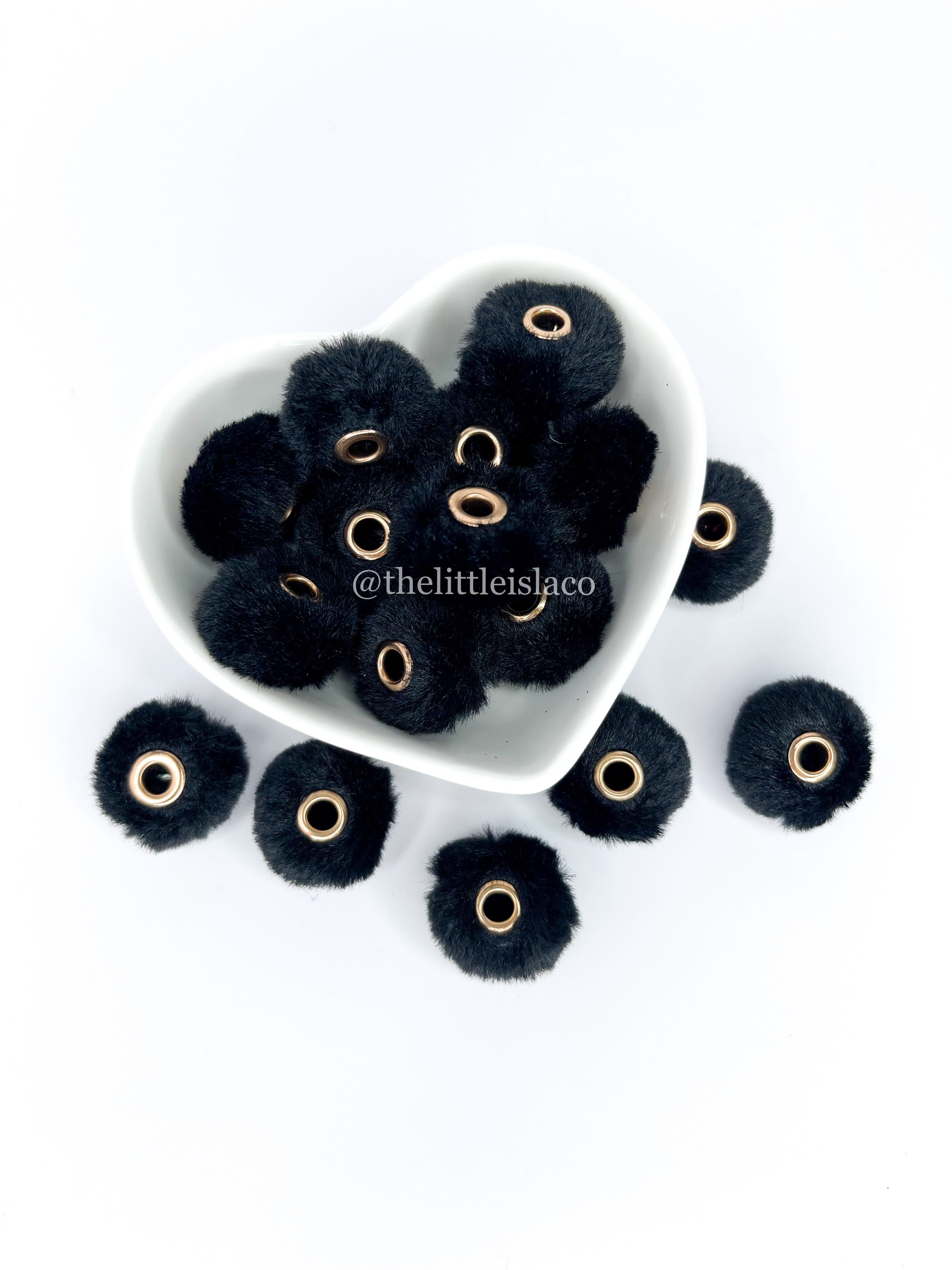 Pom Pom Beads - 10pcs (Choose your colour)