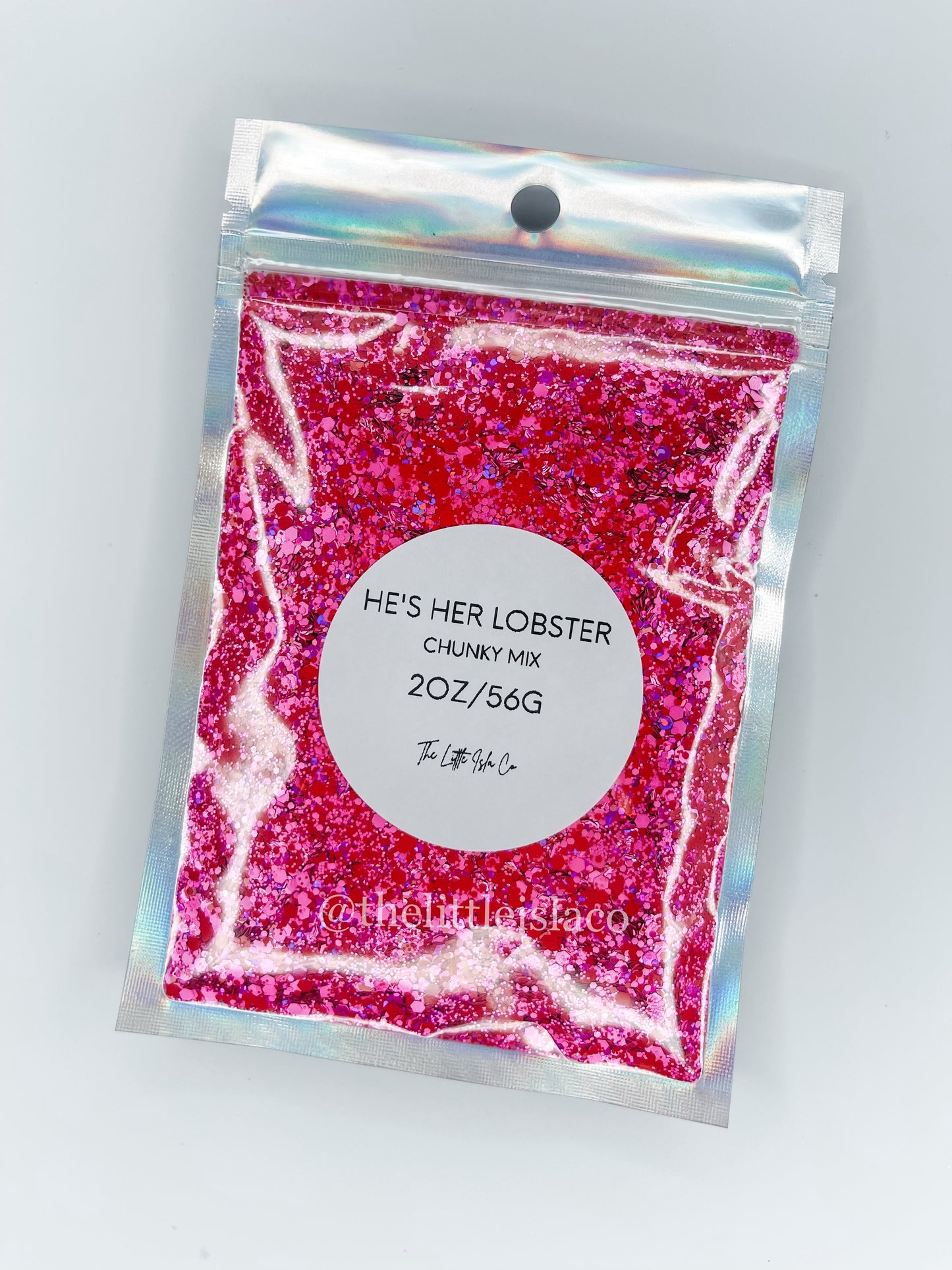 Chunky Glitter Mix - ‘He’s Her Lobster’ - 2oz/56g Pack