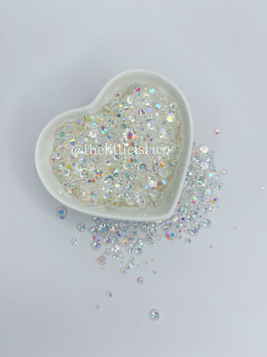 Transparent AB Rhinestone Scatter Mix, 2oz/56g