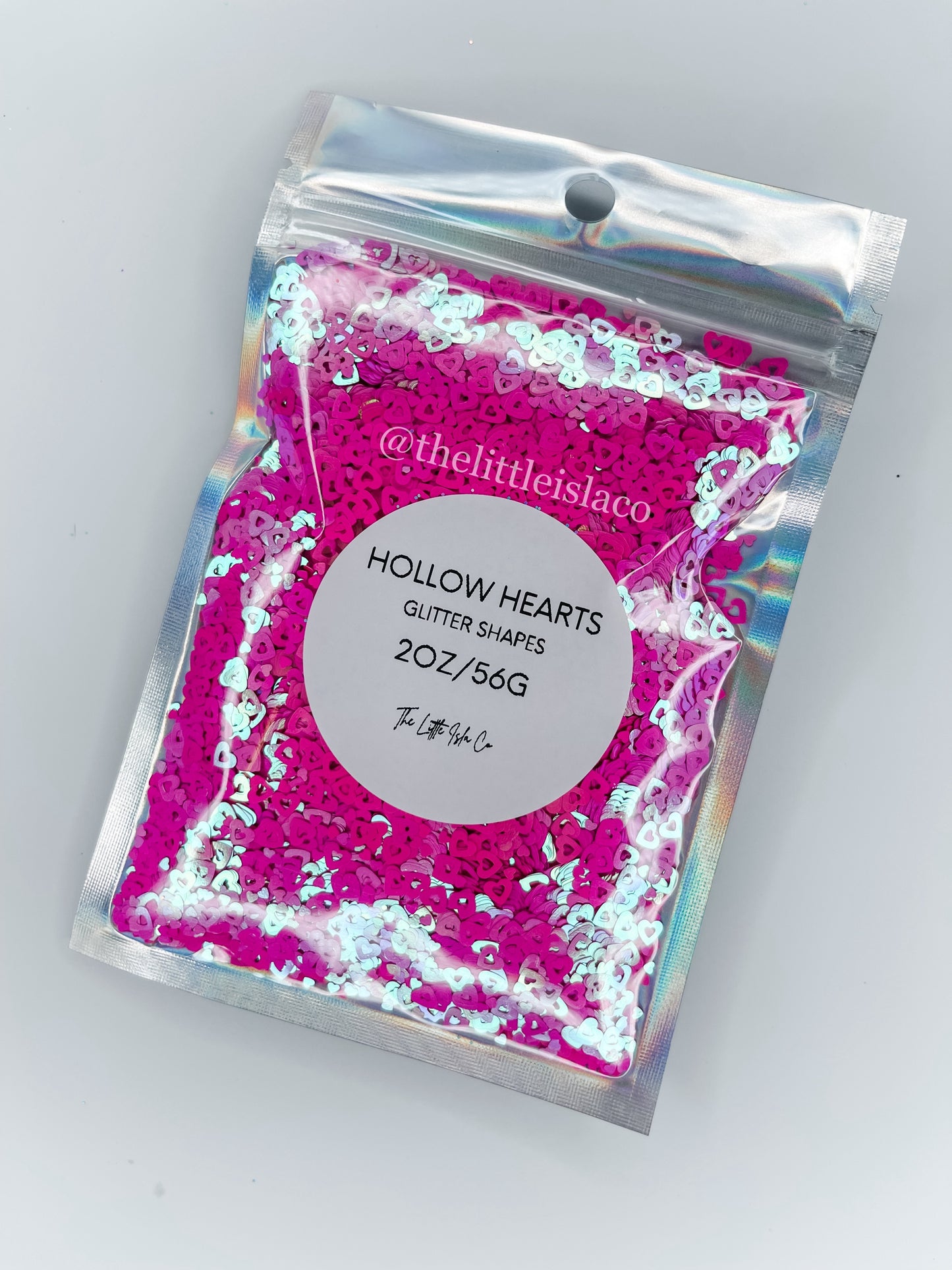 Chunky Glitter Mix - ‘Hollow Hearts’ - 2oz/56g Pack