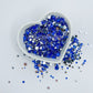 Sapphire Blue Rhinestone Scatter Mix, 2oz/56g