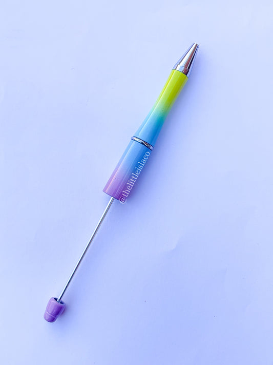 Blank Beadable Pen - Ombre Colours (Choose your colour)