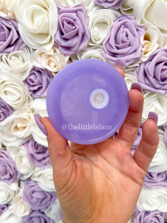 Purple Acrylic Replacement Lid for Glass Can