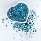 Turquoise Blue Rhinestone Scatter Mix, 2oz/56g