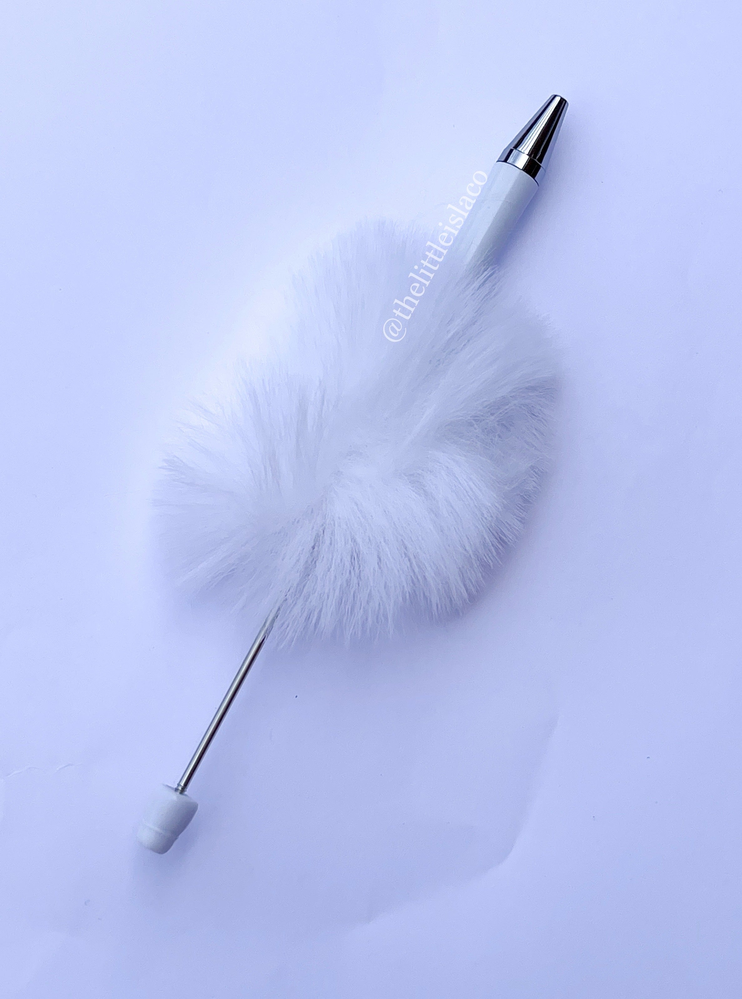 Blank Beadable Pom Pom Pen (Choose your colour)