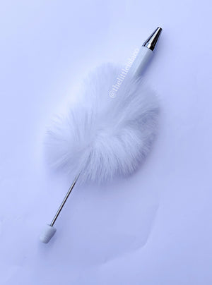 Blank Beadable Pom Pom Pen (Choose your colour)