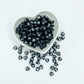 Heart Shape Letter Beads - Black & White - 1oz/28g