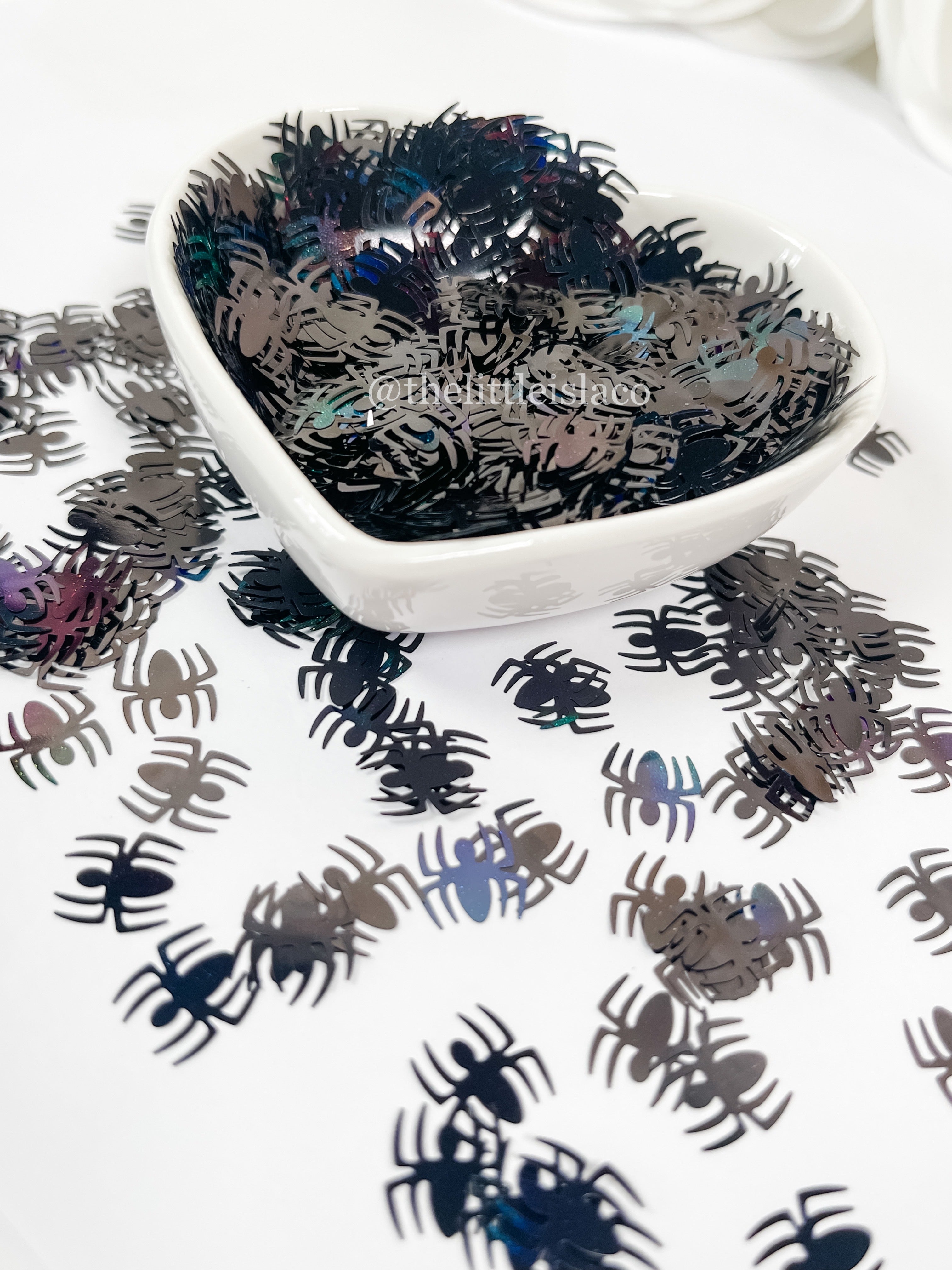 Creepy Spider Glitter Shapes - 1oz/28g Pack