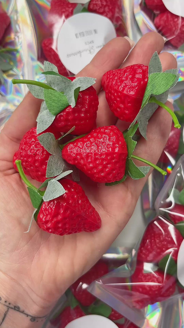 Imitation Strawberries - Packs of 5