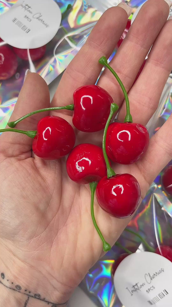 Imitation Cherries - Packs of 5