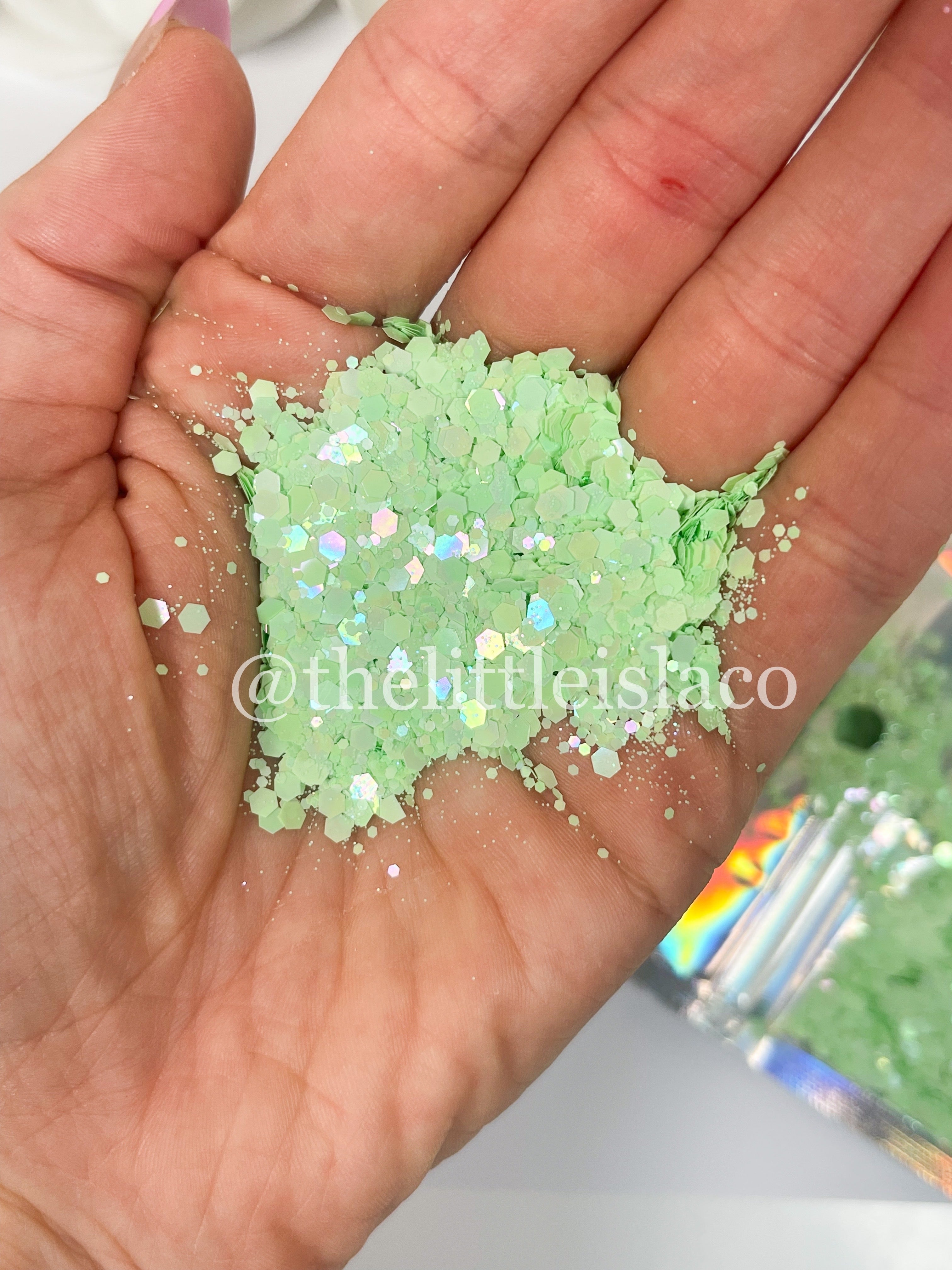 Chunky Glitter Mix - ‘Appletini’ - 2oz/56g Pack